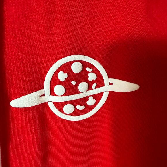 Disney Parks Toy Story PIZZA Planet Spirit Jersey Full Zip Hoodie Adults SZ M - Picture 6 of 9